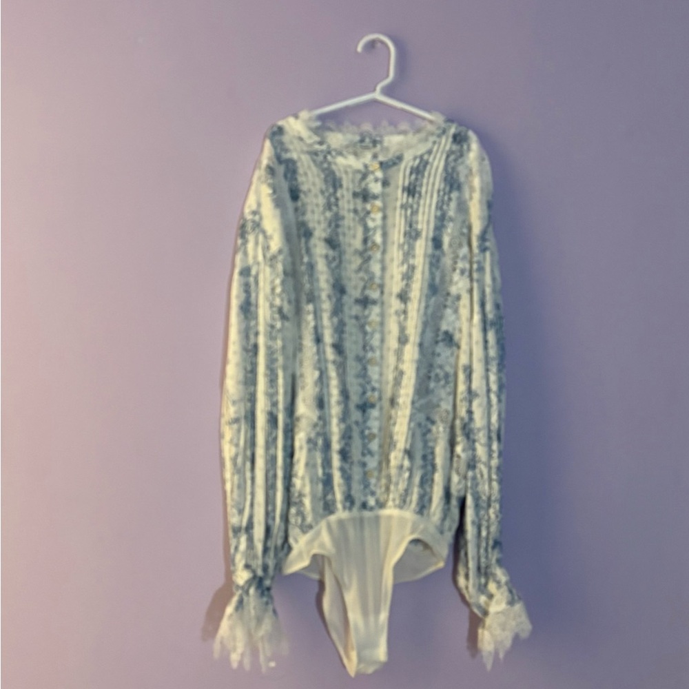 Intimately Free People Elegant floral lace bodysuit